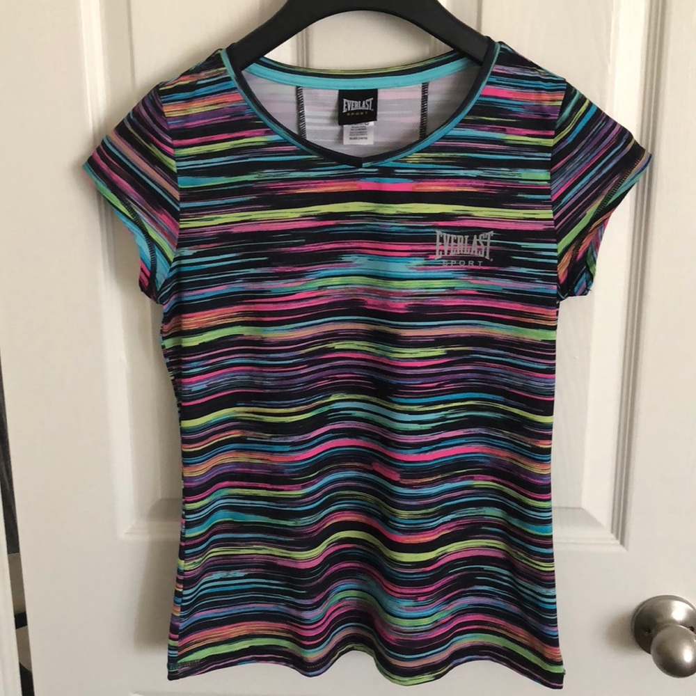 Everlast sport striped workout shirt